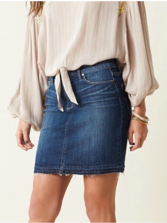 Paige Dabney Released Hem Denim Skirt